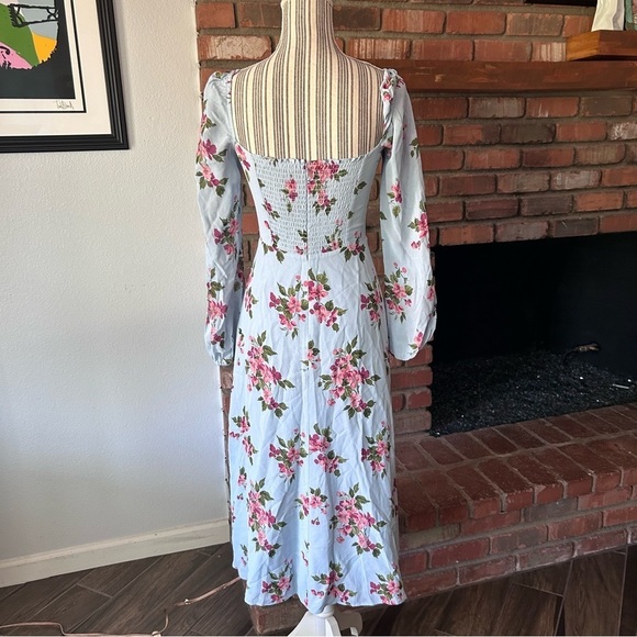 Reformation Shelby Floral Midi Dress in Giulia Sz 0 - Picture 8 of 11